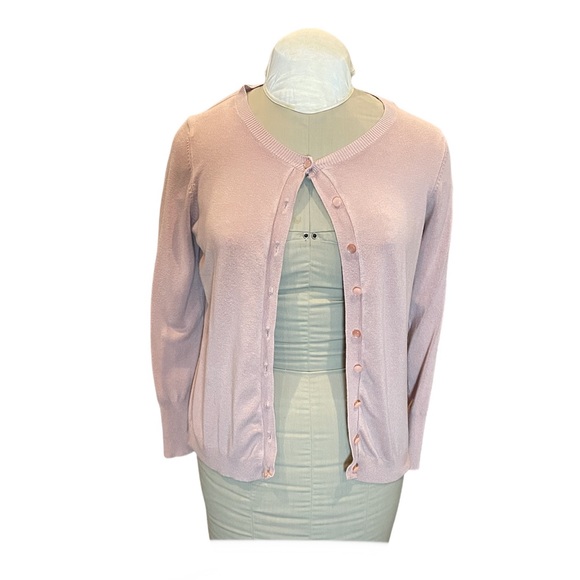 Philosophy Sweaters Philosophy Pink Button Down Sweater Size Small